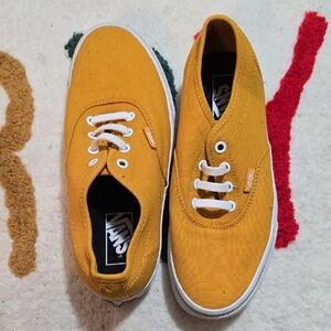 Vans Women's Mustard Yellow Canvas Sneakers